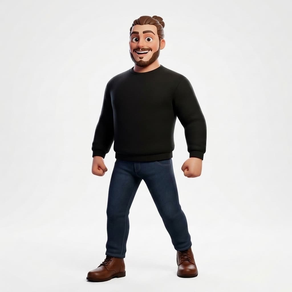 Tek Kişilik Pixar Tarzı Kişiselleştirilmiş 3D Baskı Figür
