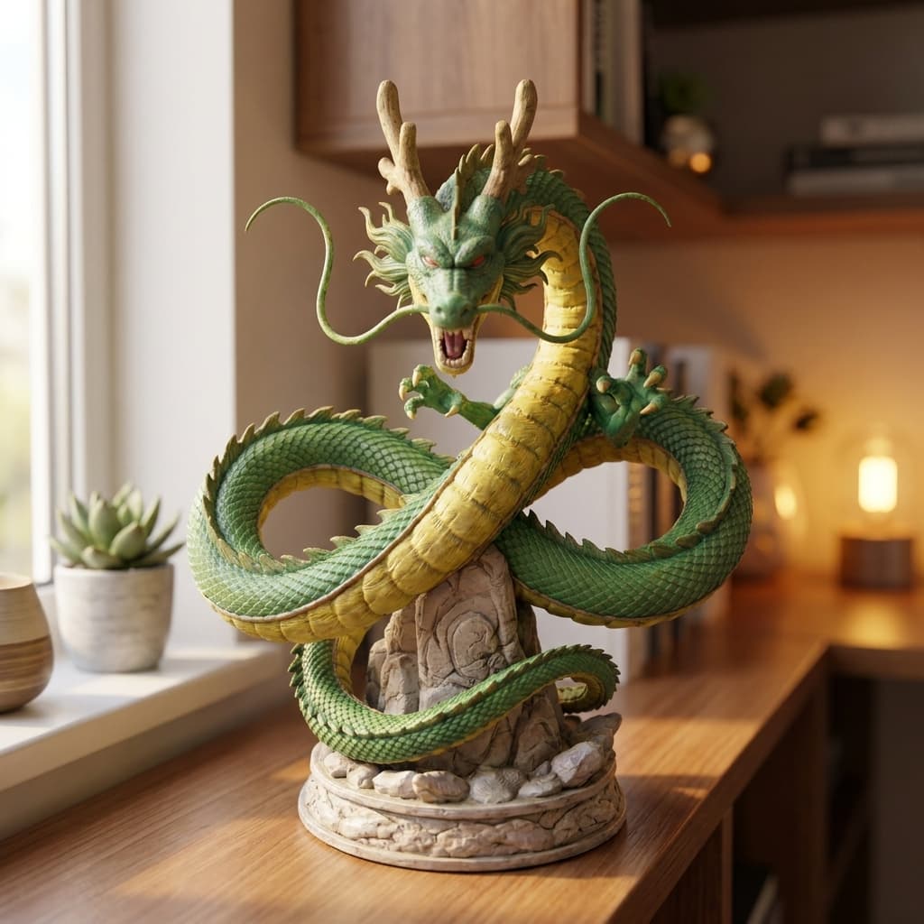 Shenlong Ejderhası 3D Baskı Dekoratif Figür